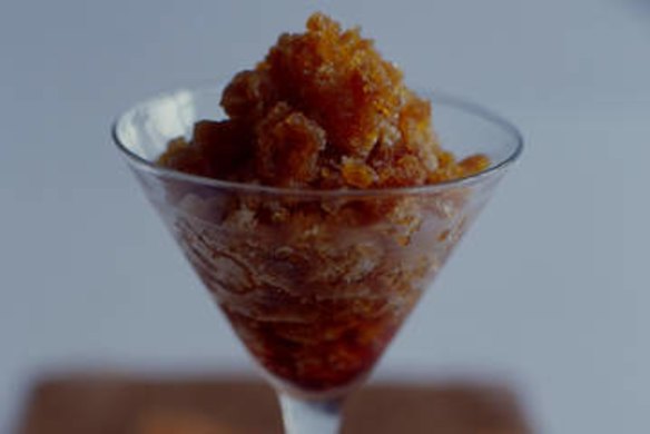 A summer twist on coffee ... espresso granita.