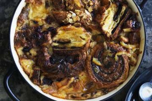Adam Liaw's all-in bakery pudding.