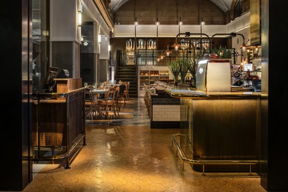 Stunning detail and glowing, golden hues evoke turn of last century Manhattan at Adelaide's stunning Sean's Kitchen, designed by Alexander and Co PIC Murray Fredericks_South Australia RESTAURANT