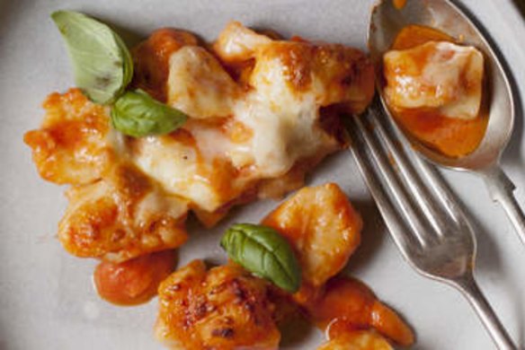 Gnocchi alla sorrentina (with tomato and parmesan).