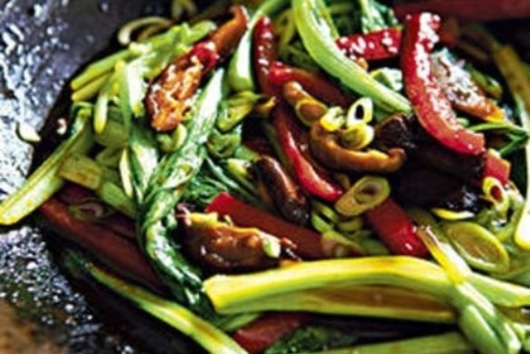 Choy sum stir-fry