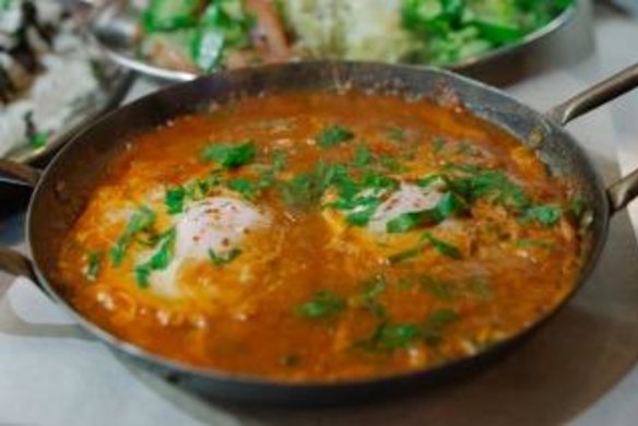 Shakshuka at Tahina in Northcote.