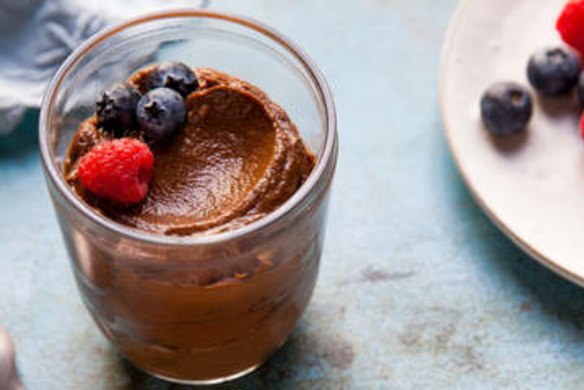 Raw chocolate mousse.