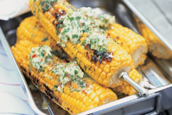 Corn with chilli lime butter