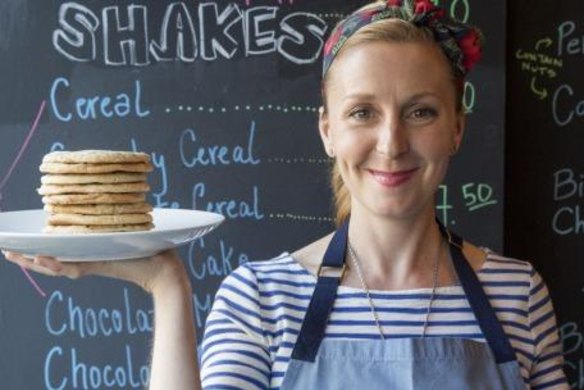 Christina Tosi, of Momofuku Milk Bar, with her Singleton whisky maple cookies.