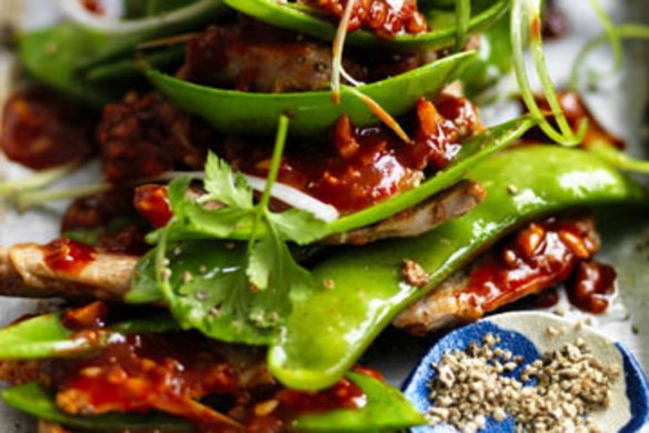 Stir-fried pork with hot bean paste.