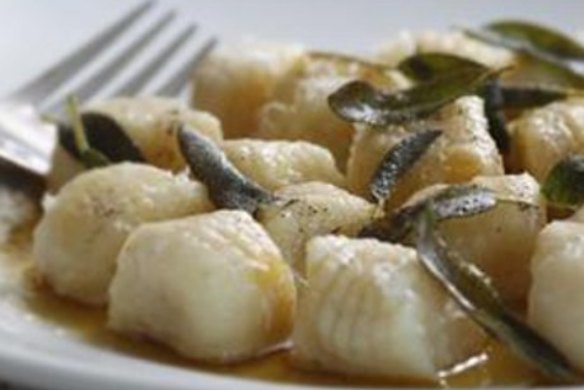 Gnocchi with burnt butter and sage