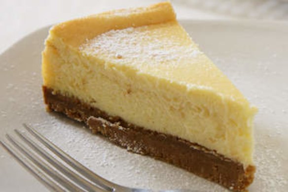 White chocolate cheesecake.