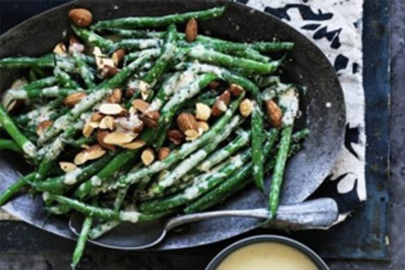 Beans with creamy anchovy, chilli and lemon