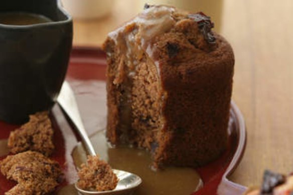 Sticky toffee pudding.