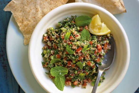 Tabbouleh salad.