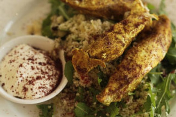 Moroccan chicken from Brightbird Cafe.