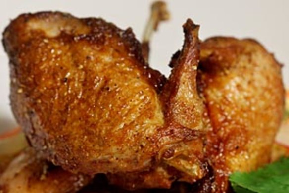 The one dish you must try... salt and Szechuan pepper quail