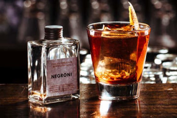 Bottled negroni at Heartbreaker.