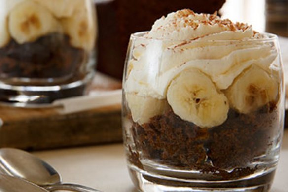 Frank Camorra's gingerbread, banana and mascarpone trifle.