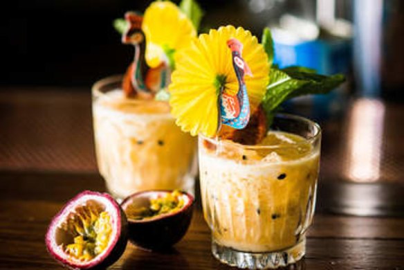 Passionfruit batida cocktail