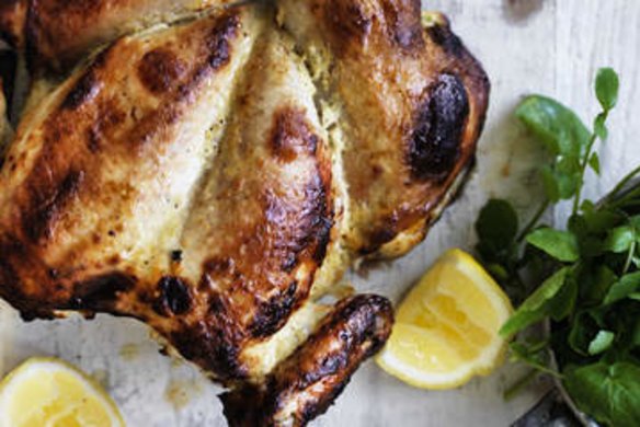 Yoghurt roast chicken.