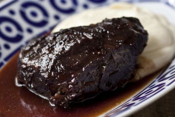 Beef cheek with Pedro Ximenez sherry.