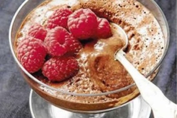 Rich chocolate mousse