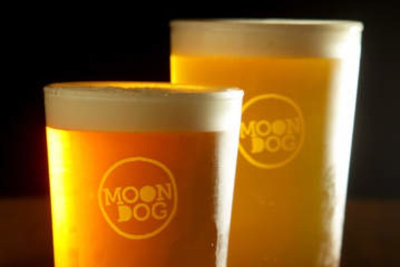 Moon Dog's Love Tap beer.