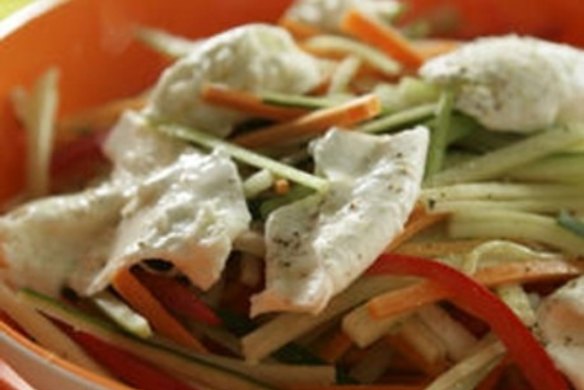 Raw vegetable salad
