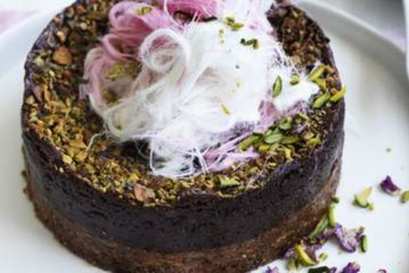 Adam Liaw's chocolate love cake.