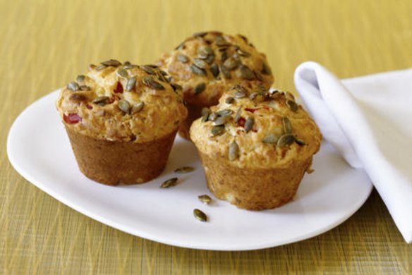 Pumpkin and zucchini muffins.