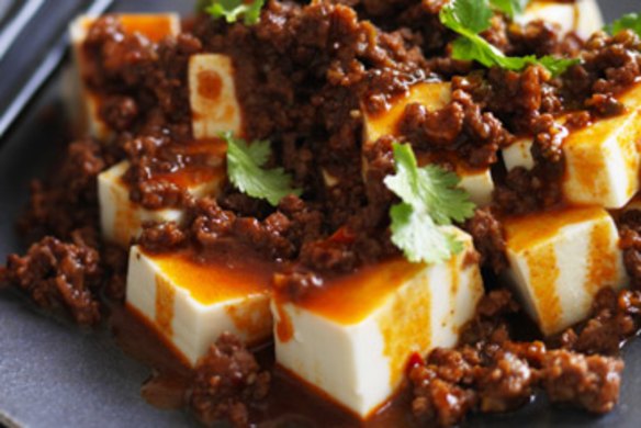Spicy hot beef and tofu.