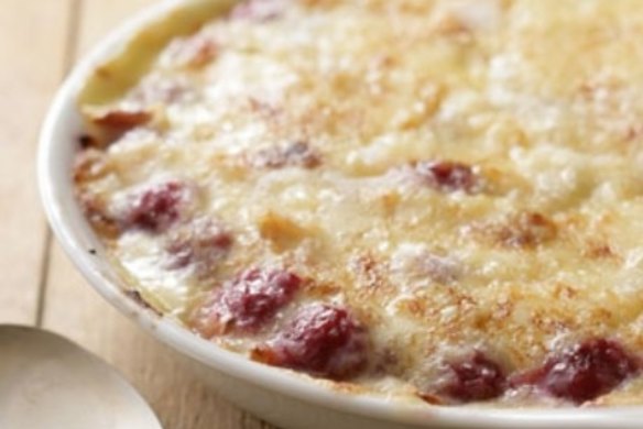 Raspberry gratin