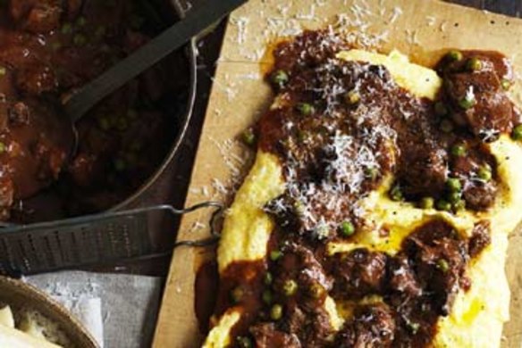 Versatile pork and pea ragu.