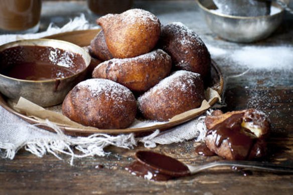 The perfect date night treat. Orange and ricotta doughnuts and chocolate dipping sauce. SHD SUNDAY LIFE Picture by KATIE QUINN DAVIES  SLIFE120603