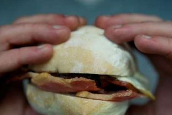 Matt Wilkinson's bacon sandwich
