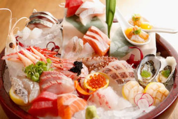 Sashimi served at Toko Japanese restaurant in Prahran.