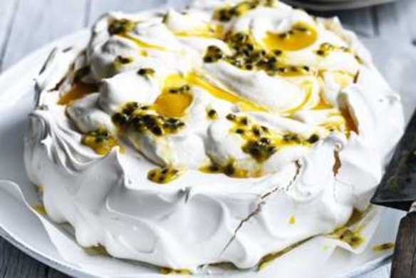 Neil Perry's passionfruit pavlova.