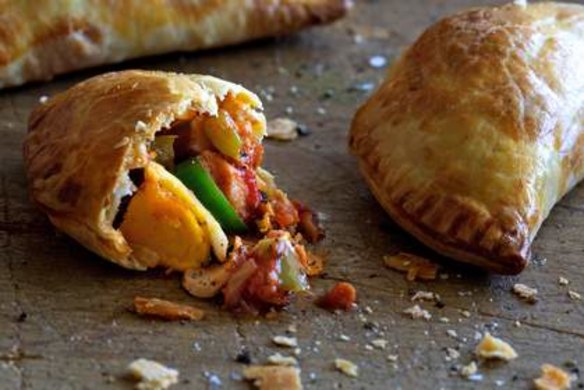 Hot Food: Tuna and egg empanadas.