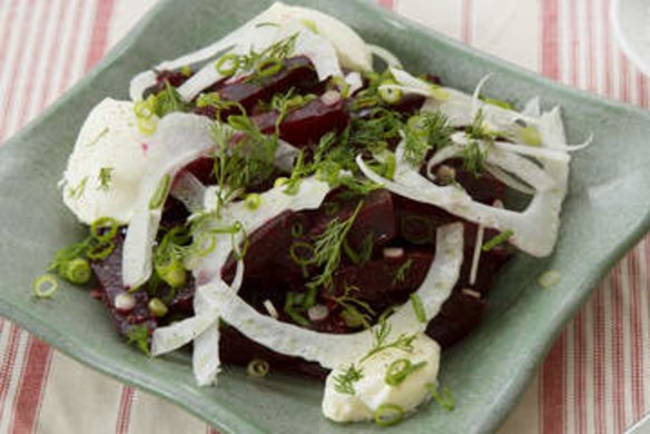 Spiced beetroot salad.