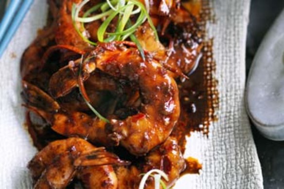 Hot and spicy prawns.