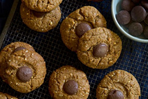 Peanut butter and chocolate cookies.