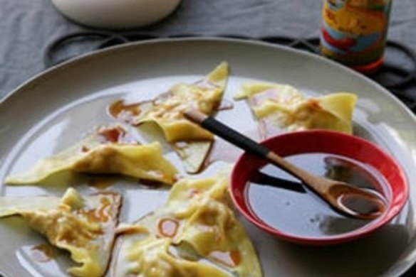 Dumplings in chilli oil