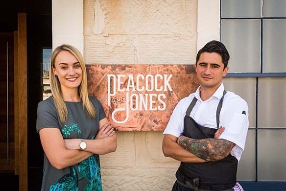 The duo behind Peacock and Jones, Hobart.