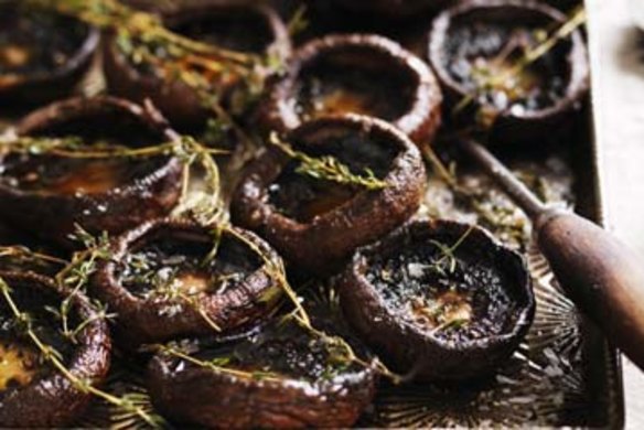 Thyme roasted mushrooms.