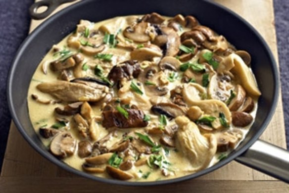 Mixed mushroom pasta