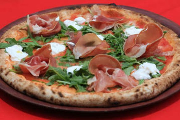 The prosciutto pizza is one of the 'masterpieces' at Da Vinci's pizzeria in Summer Hill.