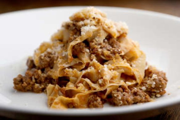 Secret recipe: Tagliatelle alla Bolgnese at Trattoria Emilia.