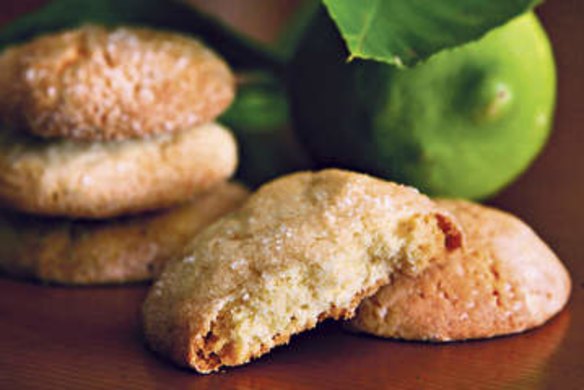 Lemon semolina biscuits.