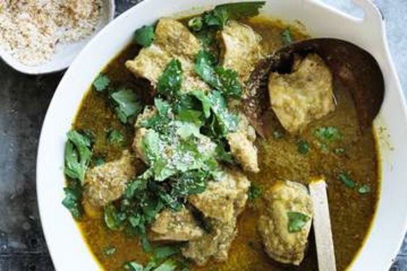 Coconut and coriander chicken curry
