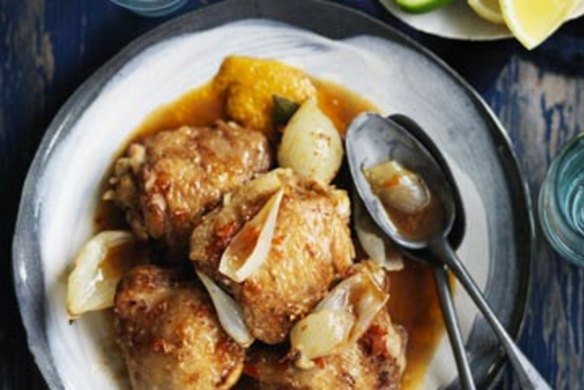 Neil Perry's braised chicken with chillies.