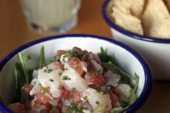 Kingfish ceviche.