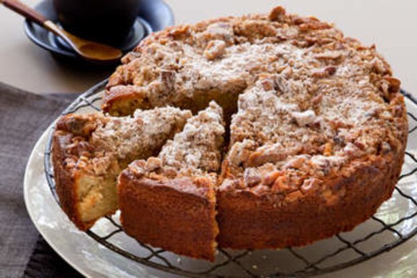 Coffee crumble cake.