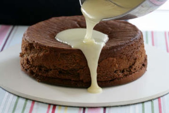 Flourless chocolate and orange cake.